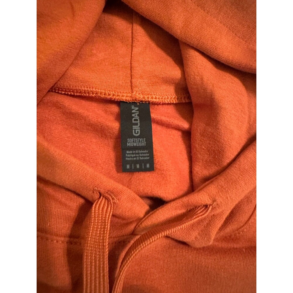 Gildan UT Texas Longhorns Swimming Hoodie Burnt Orange Fleece Sweatshirt Medium - Picture 3 of 6